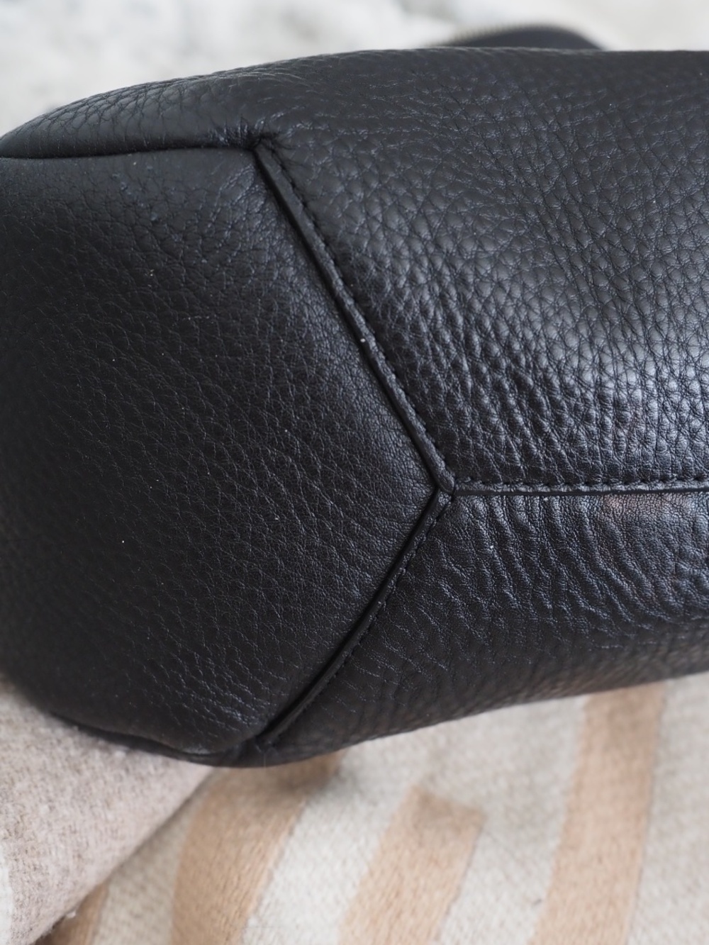 COACH A1420-31623 Bleecker Sullivan Black Pebble Leather Hobo Bag - Picture 7 of 8